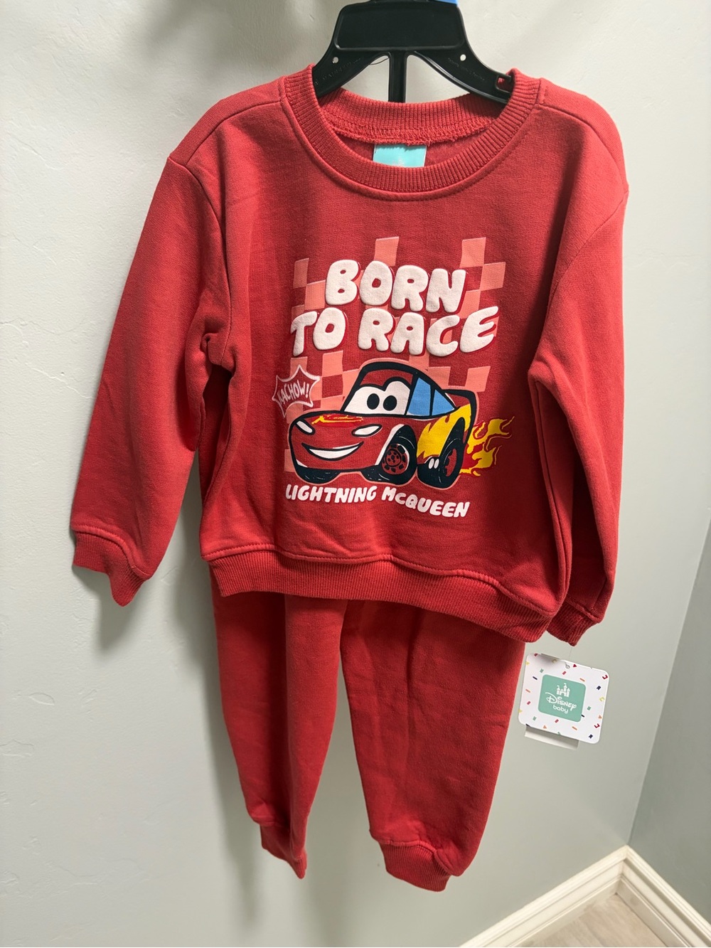 Disney Pixar Lightning McQueen Red Toddler Matching Set